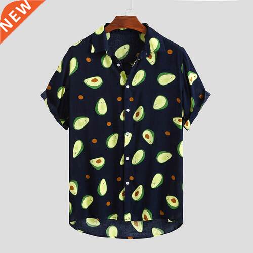 Fluorescent Color Men Shirt Summer High Quality Breathable H