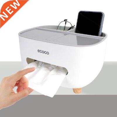 Desk Stationery Organizer Box Napkin Holder Sundries Remote