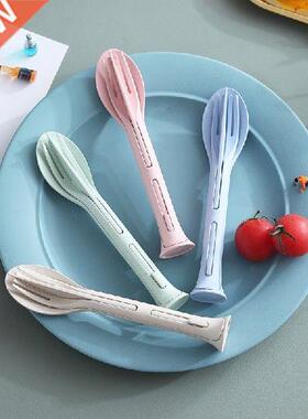 3pcs/set 3 in 1 Travel Portable Cutlery Set Japan Style