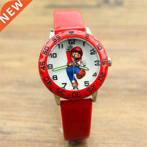 Original super mario dial children wrist watches student ani