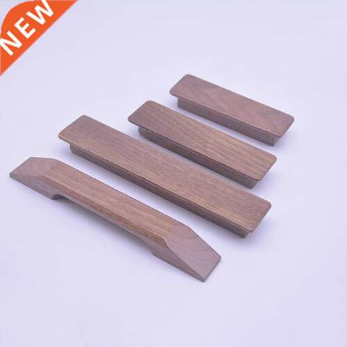 4pcs/lot Solid Wood Handle Retro Black Walnut Color Cabinet