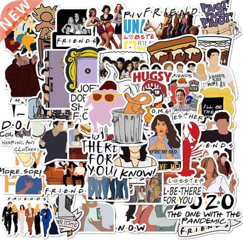 50pcs/Pack New TV Series Show Friends Waterproof Graffiti P