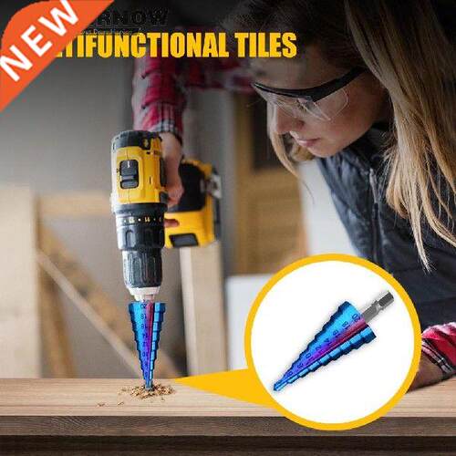 Nano Blue Coated Drill Bits High Speed Steel Straight Flute