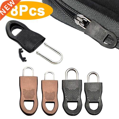 8PCS Replacement Zipper Pull Puller End Fit Rope Tag Clothin