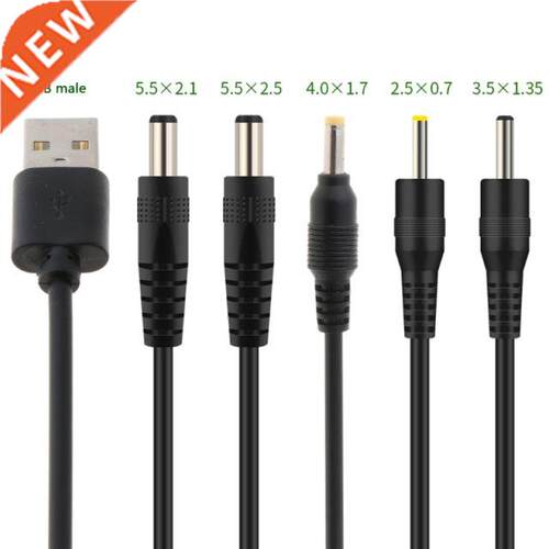 USB to DC Port Charging Cable Cord DC/5.5x2.1 5.5x2.5 .5x1.