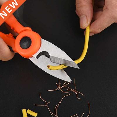 New High Carbon Steel Scissors Electrician Scissors Strippin