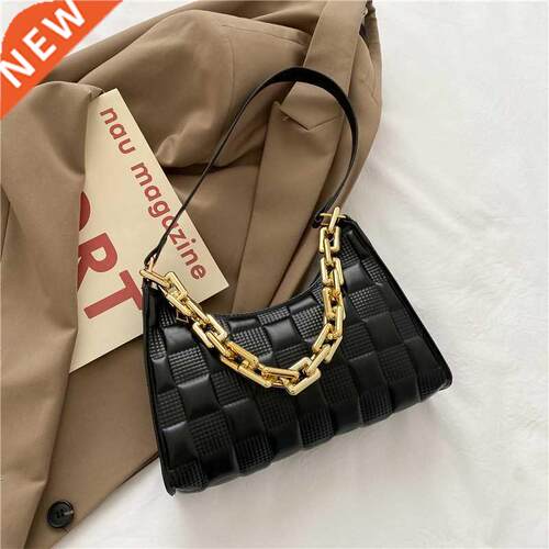Shoulder Underarm Bags Vintage PU Leather Solid Color Casual