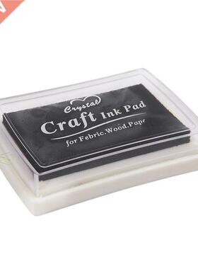 Black Ink Pad Inkpad Rubber Stamp Print Craft Non-Toxic Bab