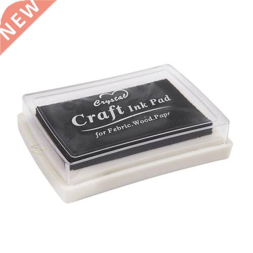 Black Ink Pad Inkpad Rubber Stamp Print Craft Non-Toxic Bab