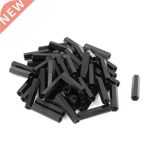 M3x25mm Nylon Hex Spacer Standoff Pillar Female Screw Nut Bl