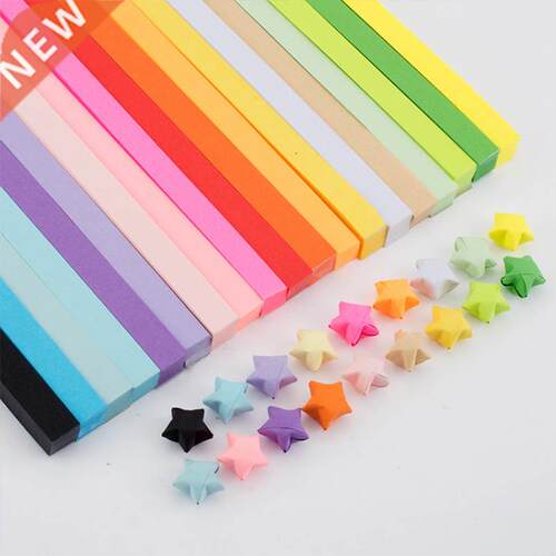 80540100 Pcs Colorful Star Strip Origami Set Colorful Ha