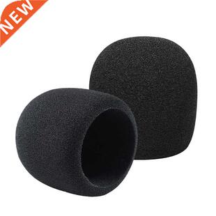 2 Pack Thick Handheld Stage Microphones Windscreen Foam Comp