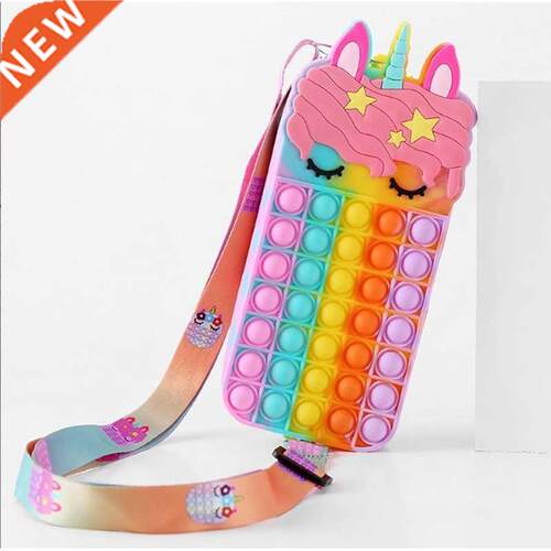 Fidgets Large Unicorn Handbag Push Bubble Anti Sress Relieve