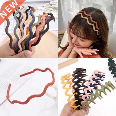 New Fshion sweet Wild swtooth wve frosted color hedbnd