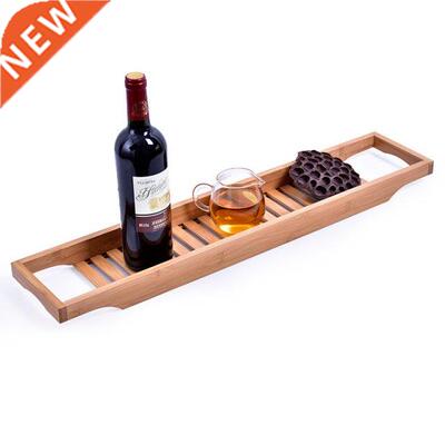 Bamboo Bathtub Rack Bath Tray C Shelf Shower Tub Book Tr