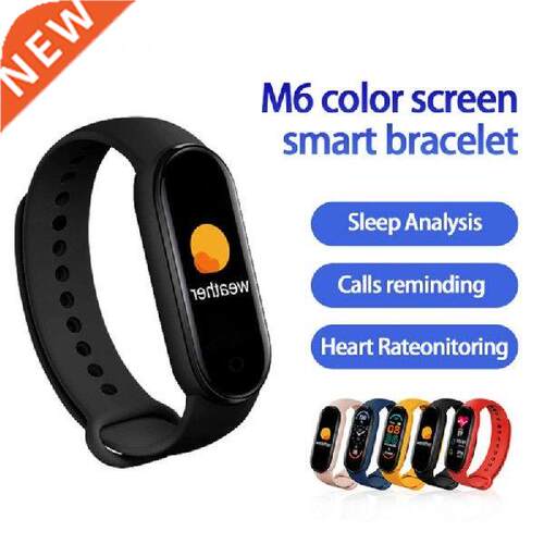 M6 Smart Bracelet Watch ess Tracker Heart Rate Blood