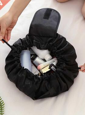 Women Drawstring Cosmetic Bag Travel Storage Makeup Bag Orga