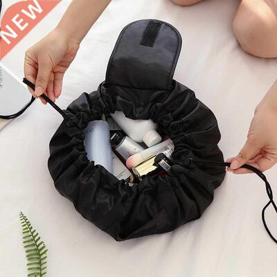 Women Drawstring Cosmetic Bag Travel Storage Makeup Bag Orga