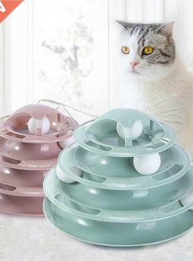 /4 Levels Cat Toy Towe Tacks Cat Toys Inteactive Cat Int
