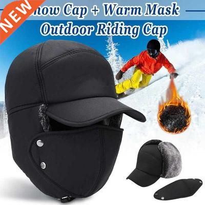 in 1 New Balaclava Earflap Bomber Hats Caps Scarf Men Wome