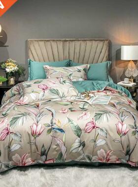 Luxury Egyptan Cotton Duvet Cover Set Queen Kng Vbrant Fl