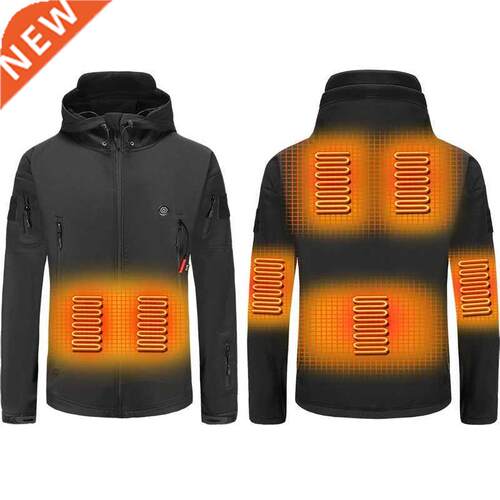 Men Outdoor Winter Electric Heating Jacket USB Charge Men He