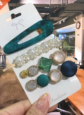 1 Set Acrylic Hair Clips For Women Fashion Hairgrips Geometr