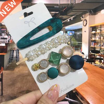 1 Set Acrylic Hair Clips For Women Fashion Hairgrips Geometr