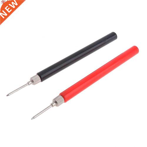 2pcs Spring Test Probe Tip Insulated Hook Wire Connector Lea