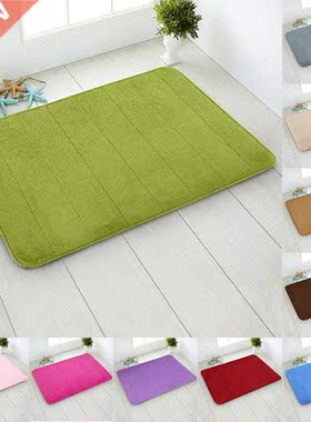 6Colors Bath Mat Super Absorbent Bathroom Cpets Rugs Soft