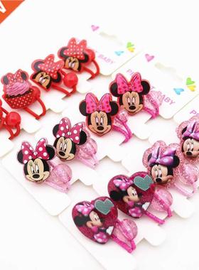 4pcsDisney  children Mickey Mouse hair rope girl birt