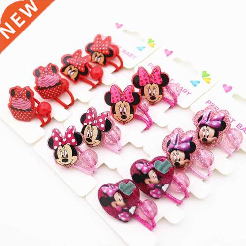 4pcsDisney  children Mickey Mouse hair rope girl birt