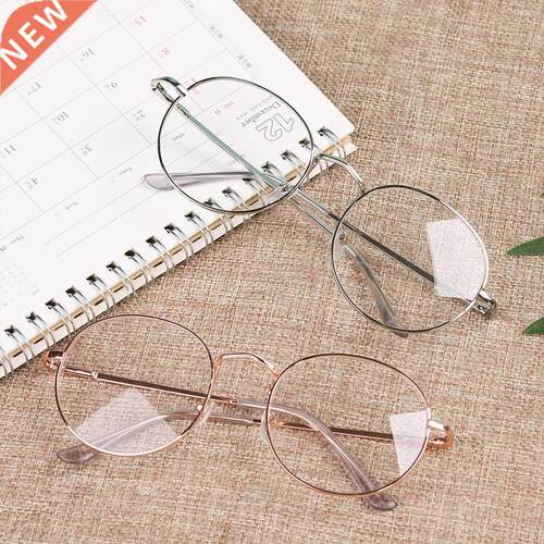 1 Pcs Women Men Metal Vintage Round Glasses Oversized Frame