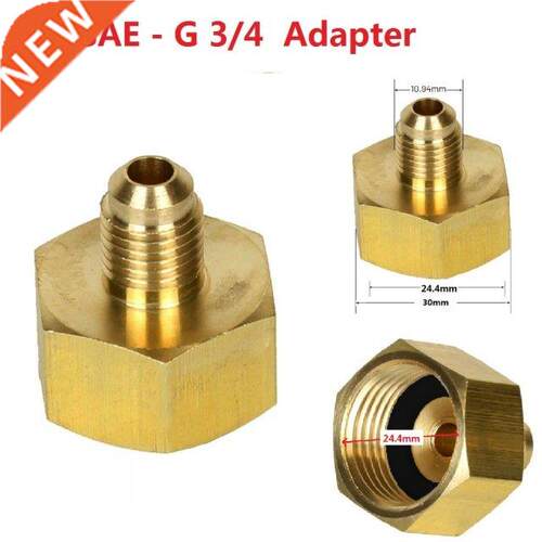 Brass Car Conditioner Adapter Refrigerants Bottle Adapter Fo