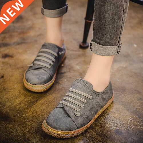 Flat bottom single shoe female leisure a word pedal thick bo