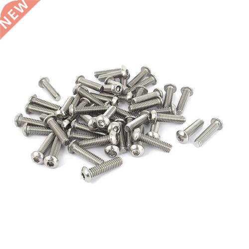 1/4 Inch20x1 Inch Hex Socket Button Head Bolts Screws 50pcs