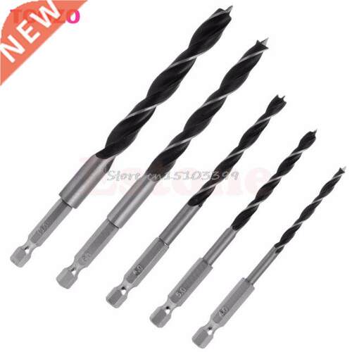 Drill Bit Set 4 5 6 8 10mm Quick Change Metal Tools 1/4 Hex