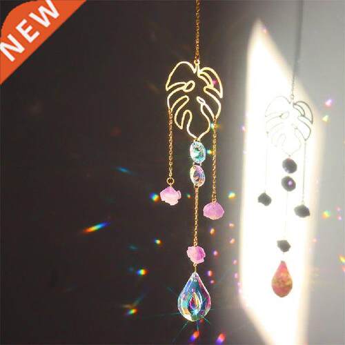 Crystal Wind Chimes Light Catcher Chandelier Rainbow Prism