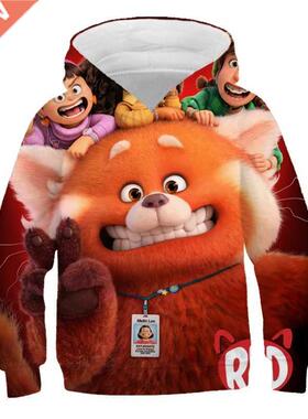Hot disney New Children's Red Pixar Hoodie Cartoon Cute Defo