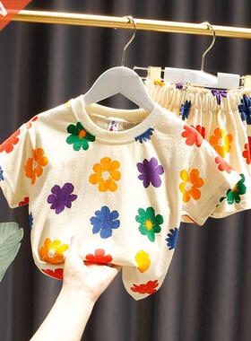 Summer girls baby clothes kids outfits casual sports sets T-