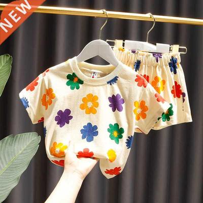 Summer girls baby clothes kids outfits casual sports sets T-