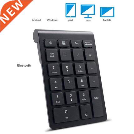 Black Keyboard 22 Keys MIni Numpad Bluetooth-compatible Num