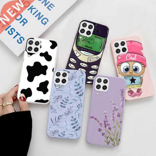 For Samsung Galaxy A22 4G A 22 5G Case Flower Phone Coque Fo