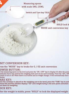 *Kitchen Food Scale High Precision Weighing Spoon for Portio