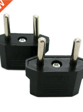 2 x Adaptador Conversor Enchufe Americano a Europeo EU USA C