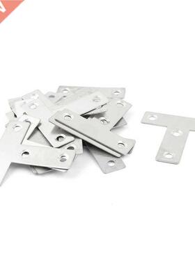 20 Pcs T Shape 50mmx50mm Shelf Support 4 Holes Bracket Joint