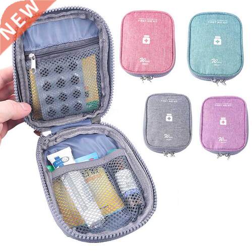 Mini Portable Medicine Storage Bag Travel First Aid Kit Medi