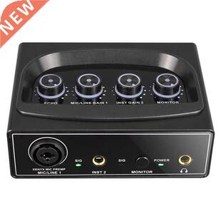 External Sound Card 48V Phantom Power Free Drive 45 KHZ Samp