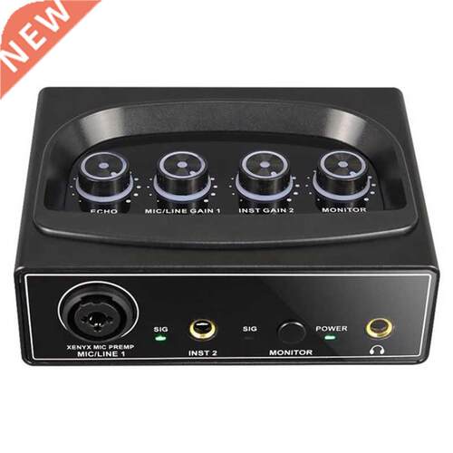 External Sound Card 48V Phantom Power Free Drive 45 KHZ Samp