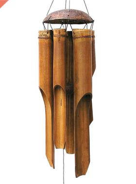 Bamboo Wind Chime Handmade Indoor Outdoor Wall Hanging Wind